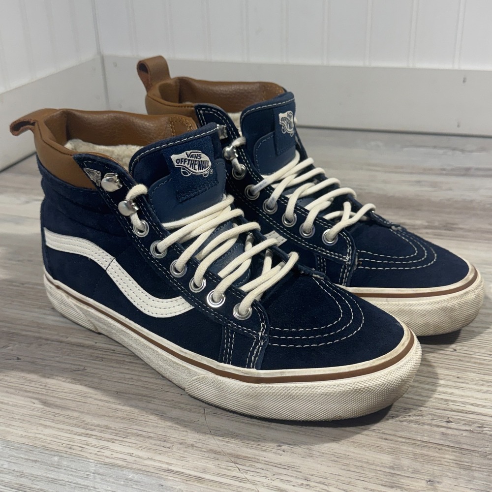 Vans Unisex Sk8 Hi MTE 721454 Blue Casual Shoes Sneakers Size M 6.5 W 8